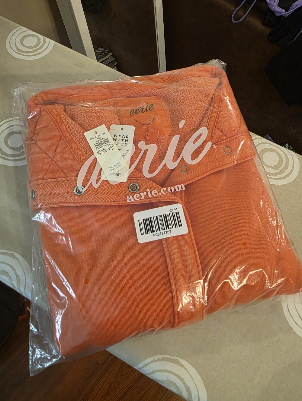 aerie Oh Snap! Orange Sweatshirt - Size XXL